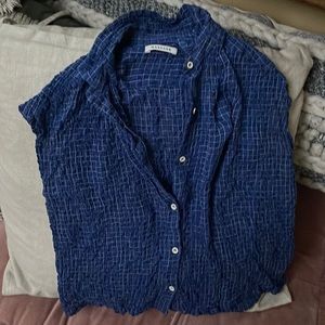 Ladies MASS COBB shirt blue checked.